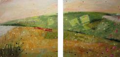 Wide Open - diptych